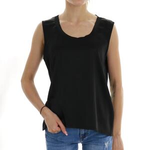 TOP VISCOSA NERO